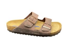 Birkenstock Men Sandal Slip On Arizona 552811 Soft Footbed Brown Size 9 M - $133.65