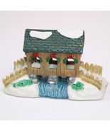 Christmas Village Cobblestone Corners Covered Bridge 2003 Christmas Coll... - €8,32 EUR