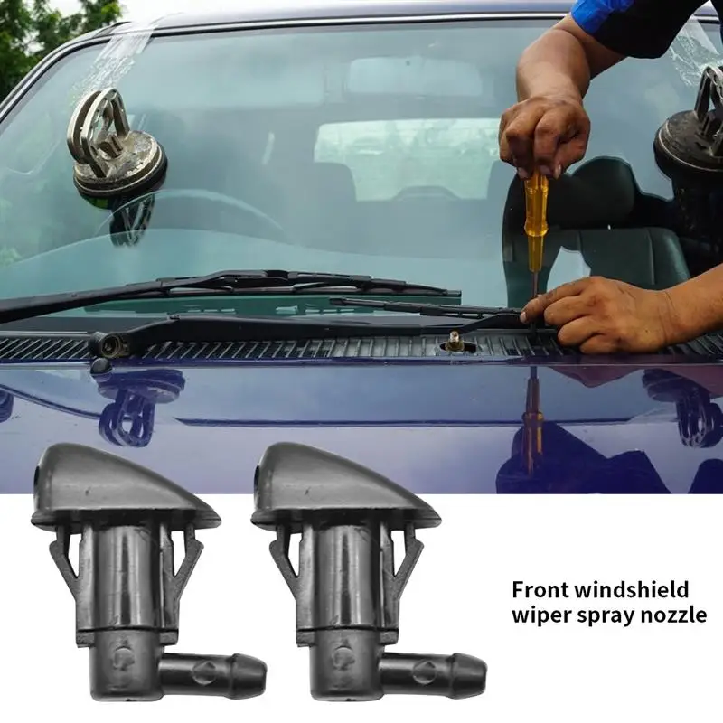 2pcs Car Front Windshield Washer Nozzle Car Wiper Jet Nozzle Replacement for T - £9.32 GBP