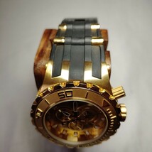 INVICTA SUBAQUA  MENS QUARTZ 52MM GOLD CASE -Needs new Battery image 5