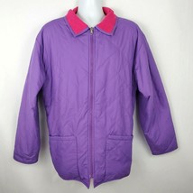 Fila Magic Line Vintage 90s Reversible Quilted Jacket Purple Pink Fleece Size 44 - £39.62 GBP