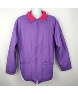 Fila Magic Line Vintage 90s Reversible Quilted Jacket Purple Pink Fleece... - £39.59 GBP