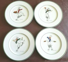 Guy Buffet Skating Chefs 4 Salad Plates Henri Yves Jacques Jean Luc Germany - $37.40
