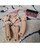 TRACK LOT OF 45 PIECES - THOMAS &amp; FRIENDS WOODEN RAILWAY TRAIN arched br... - $67.63 CAD