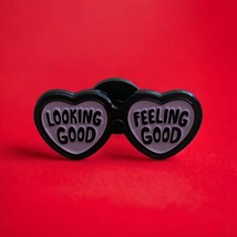 ‘Looking Good, Feeling Good’ Sunglasses Hat, Jacket, Lapel Pin - £3.53 GBP