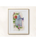 Morocco Cross stitch window pattern pdf - Moroccan style cross stitch em... - $10.99