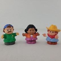 Little People Farmer Hispanic Mom Mechanic Fisher Price 3 Figure Set Vtg 1997 - $14.95