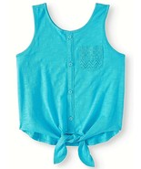 Wonder Nation Girls Tie Front Tank Top Pocket Shirt XX-LARGE (18) Neptun... - £8.44 GBP