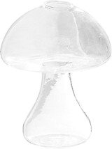 Besportble 1 Pc. Mushroom Glass Vase Flower Planter Vase Transparent Ter... - £21.60 GBP