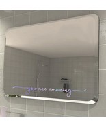 You Are Amazing Holographic Vinyl Wall Decor Mirror Sticker Bathroom Vin... - £19.50 GBP