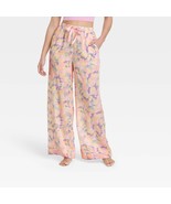 Stars Above Women's Simply Cool Pajama Pants LARGE Pink Abstract Print - $19.34