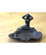 Rustic Soap Dish Coin Mermaid Nautical Bathroom Decor Beach House Cast I... - $14.99
