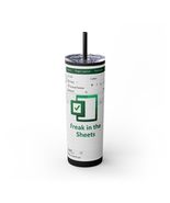 Freak in the Sheets Spreadsheet Themed Tumbler Gift Office Humor, Black - $39.99