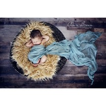 Light Camel Faux Mongolian Fur Photography Prop 18&quot;X20&quot;, Newborn Prop, B... - £20.45 GBP