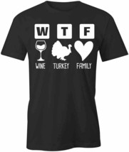 Wine Turkey Family T Shirt Tee Short-Sleeved Cotton Clothing S1BSA400 - £14.38 GBP+