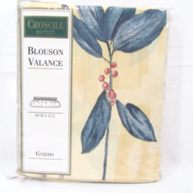 CROSCILL Gazebo Botanica Floral Multicolor Yellow 94x15 Blouson Valance - $28.00