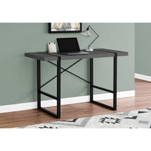 Monarch Specialties 48 in. Metal Computer Desk Modern Grey - Black - $218.46