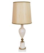 Classic Art Nouveau Desk Salon Table Lamp &quot; White Marble &quot; - $429.60 CAD