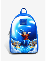 Loungefly Disney Mickey Mouse Fantasia Sorcerer Mini Backpack - £63.94 GBP