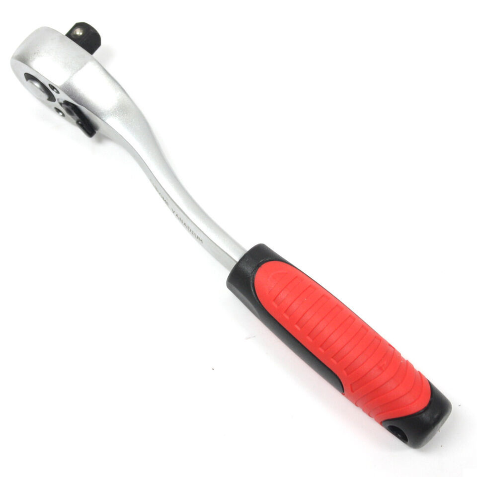 3/8&quot; Dr. Offset Ratchet Handle Quick Release Reversible Socket Wrench - $12.19