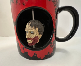 Just Funky The Walking Dead  Black Bloody Cup Mug Spinning Zombie Head 2015 20oz - £8.06 GBP