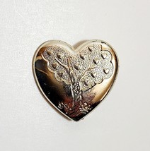 1991 Variety Club Pin Vintage Heart Tree Gold Tone Charity - $19.99