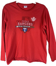 Vintage MLB Texas Rangers 2010 World Series Fall Classic Long Sleeve Tee... - $16.69