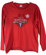 Vintage MLB Texas Rangers 2010 World Series Fall Classic Long Sleeve Tee... - £13.09 GBP