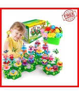 Portable 148 PCS Flower Building Blocks for Kids - Safe STEM Educational... - $60.59 CAD