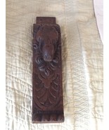 Vintage Carved Wooden Mantel Or Door knocker Or Door Handle Piece, Wall ... - £73.36 GBP