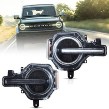 VLAND 20-24 Ford Bronco Full LED Projector Halo Ring Headlights - £489.84 GBP