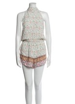 Faithfull The Brand Women’s Large Romper Floral Sleeveless Shorts High Neck - £22.04 GBP