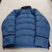 Columbia XL5187 Women’s Blue Full-Zip Button Up Puffer Jacket Pockets Size M image 2