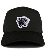 Trendy Apparel Shop Panther Head Patch Structured Baseball Cap - Black - £14.42 GBP