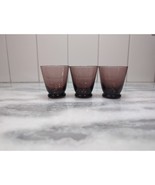 Toscany Shot Glasses Set of 3, Handcrafted Neapolitan Purple Vintage Ame... - $16.29 CAD
