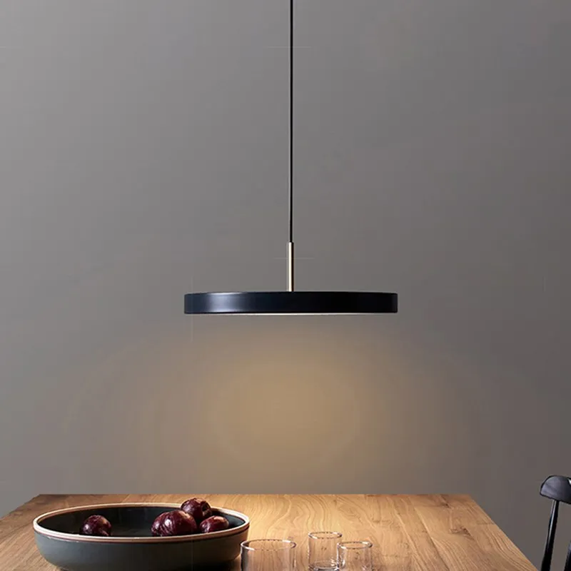 Modern LED Pendant Light 23-40cm Disc Lights Study Decor Hanging Lamps For - $51.49+