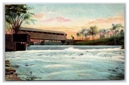 Runnells Covered Bridge Nashua New Hampshire NH UNP DB Postcard E17 - £3.90 GBP