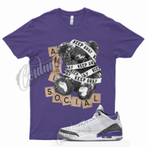 ANTI T Shirt for J1 3 Dark Iris Varsity Court Purple Cement Grey Elephant 13 - £18.25 GBP+