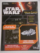 Star Wars - Metal Earth 3D Metal Model Kits - First Order Snow Speeder (New) - £19.98 GBP