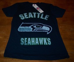 Vintage Style Women&#39;s Teen Seattle Seahawks Nfl T-Shirt Medium New w/ Tag - £15.46 GBP