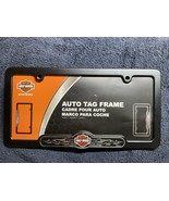 Harley Davidson H-D License Plate Tag FRAME - LICENSED PRODUCT BLACK metal - $40.59 CAD