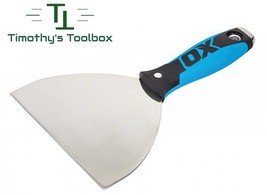 OX Pro 6&quot; Flex Stainless Steel Drywall Putty Joint Knife w/ Comfort OX Grip - £13.30 GBP