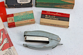 Vintage 13 Lot Swingline Staplers, Staples, Instruction Sheets - Collectibles - £19.69 GBP
