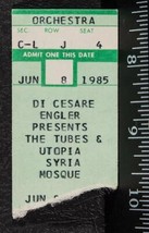 Vintage The Tubes Ticket Stub June 8 1985 Pittsburgh Syria Mosque tob - £19.46 GBP