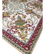 Vtg 1950s Hanky Handkerchief Ornate Fountain Scrolls Floral Rich Colors ... - $283.01 MXN