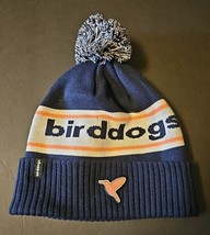 Birddogs Pompom Beanie Hat Adult Navy Blue White Peach Knit Logo Winter ... - €10,38 EUR