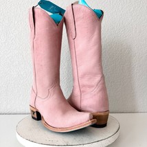 Lane EMMA JANE Pink Cowboy Boots Womens 8 Leather Western Style Snip Toe... - $158.40