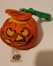 Burger King Halloween Silly Slammers Pumpkin Lil&#39; Jackie &amp; Mo #4 Keychain - £5.48 GBP