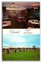 Colonial Courts Motel Restaurant Morrilton AR Arkansas UNP Chrome Postcard R28 - £3.13 GBP