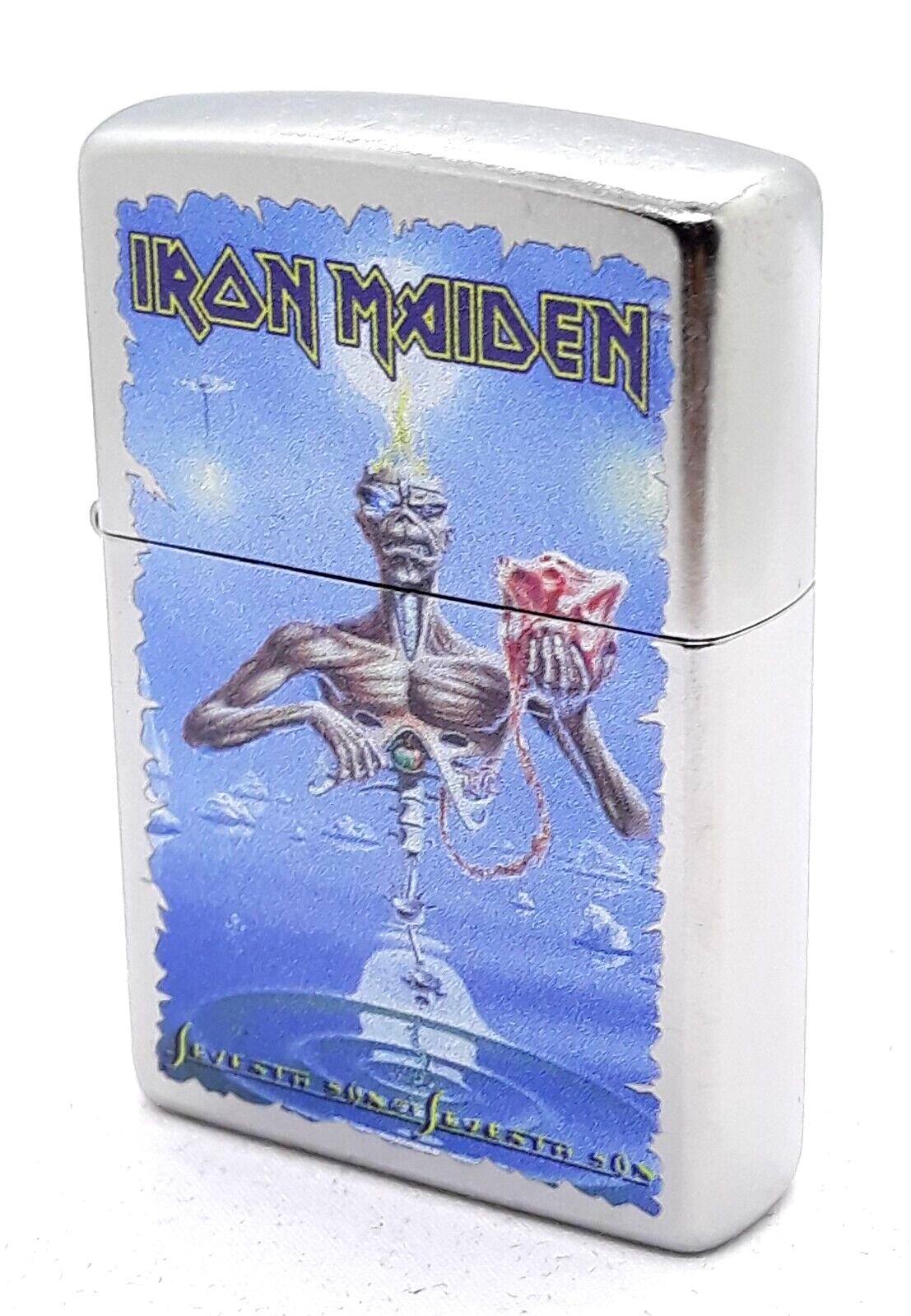 Iron Maiden Maiden Seventh Son Of A Seventh Son Zippo Lighter Street Chrome - $32.99